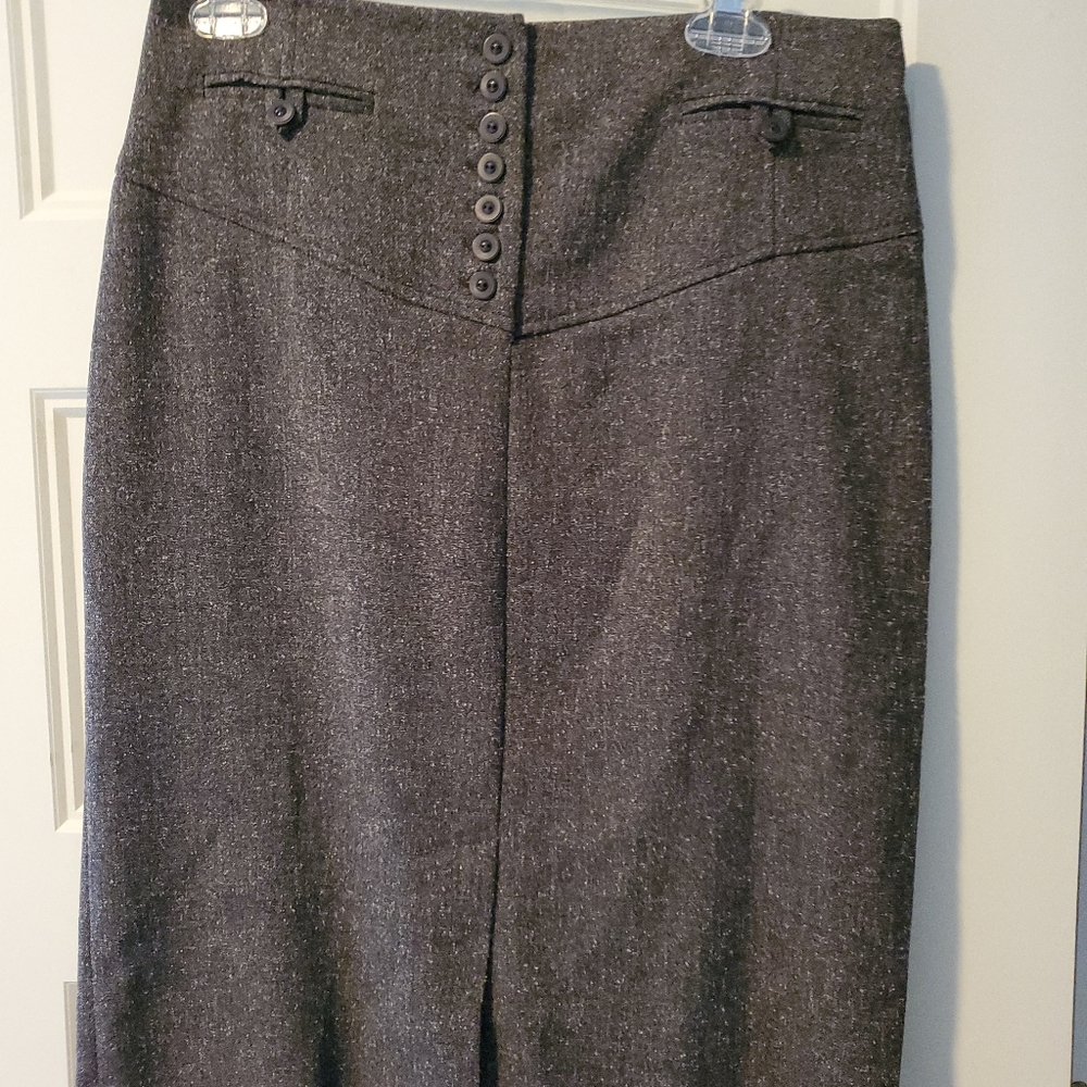 Larry Levine brown pencil skirt size 8